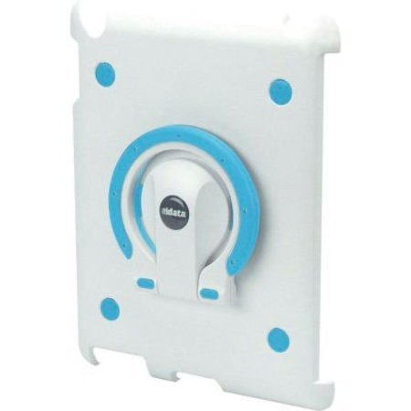 AIDATA SpinStand Multifunction Stand for iPad 2, White Shell with White and Blue Ring ISP202WN